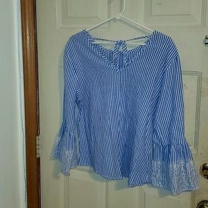 Kontrol Contemporary Blue striped shirt